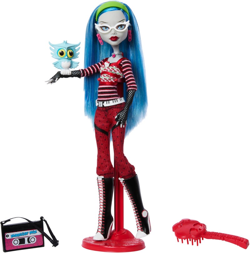 Monster High Booriginal Creeproduction Doll, Ghoulia Yelps Collectible Reproduction with Doll Stand, Diary & Pet Owl Sir Hoots A Lot - Image 1