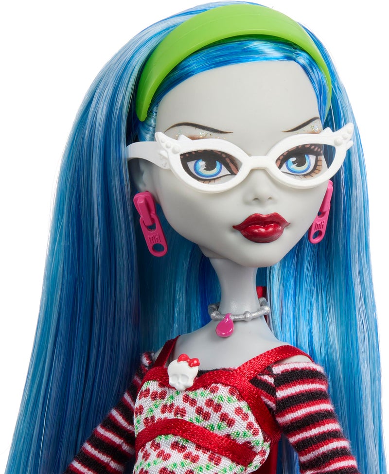Monster High Booriginal Creeproduction Doll, Ghoulia Yelps Collectible Reproduction with Doll Stand, Diary & Pet Owl Sir Hoots A Lot - Image 3