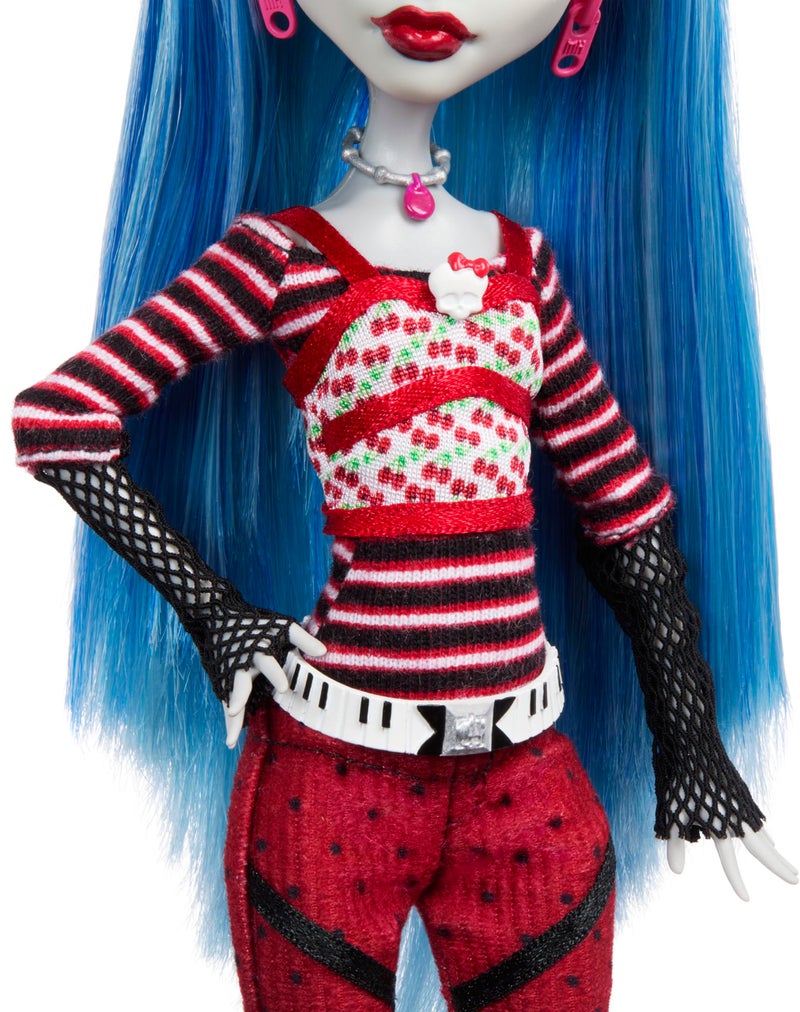 Monster High Booriginal Creeproduction Doll, Ghoulia Yelps Collectible Reproduction with Doll Stand, Diary & Pet Owl Sir Hoots A Lot - Image 4