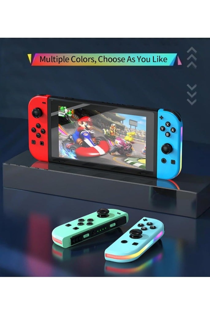 ايناوو وحدة تحكم لاسلكية Joy Cons لجهاز Nintendo Switch، وحدات تحكم بديلة يمين/يسار متوافقة مع Nintendo Switch/Lite/OLED، عصا تحكم مزودة بخاصية الاستيقاظ/التقاط الشاشة/الاهتزاز المزدوج/التحكم بالحركة - Image 4
