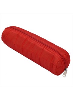 Kuber Industries Kuber Industries Cotton Watch Case, Bangle Box/Wrist Watch Holder/Watch Organizer/Bracelet Pouch Zip Top Watch Case With One Roll (Red)-Kubmart16099, Pack of 1  - Image 3