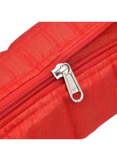 Kuber Industries Kuber Industries Cotton Watch Case, Bangle Box/Wrist Watch Holder/Watch Organizer/Bracelet Pouch Zip Top Watch Case With One Roll (Red)-Kubmart16099, Pack of 1  - Image 5