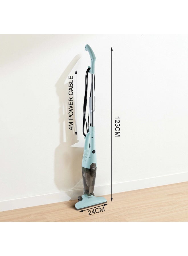 Winning Star Vacuum Cleaner, 400W Powerful Suction Stick and Handheld, 45 Mins Runtime with Detachable Battery, 5-Stage Filtration for Hardwood Floor, Carpet, Car, Pet Hair and Allergies, Blue-Green - Image 2