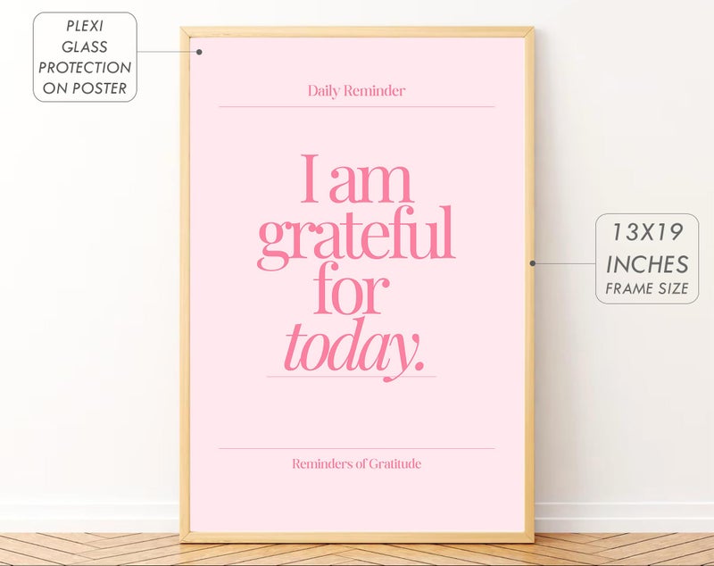 Gamya Daily Affirmations Big Aesthetic Framed Motivational Posters For Living Room, Bedroom Office Wall Decor/Girls Room Decor (14x18 Inches) Set of 3 (Affirmation 3) - Image 2