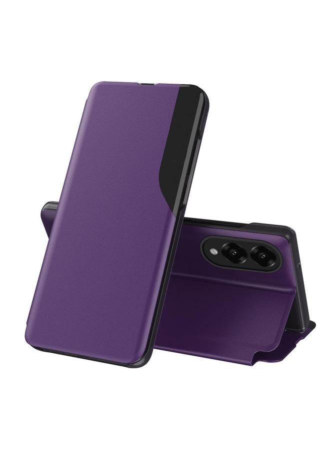 S-TOP Case For Samsung Galaxy S25 Edge 5G Attraction Flip Holder Leather Phone Case