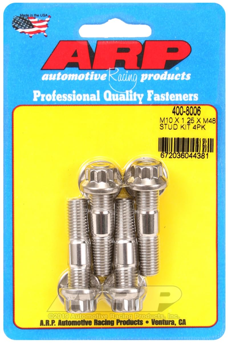 ARP 4008006 Broached stud Kit M10 X 125 X 48mm broached stud 4pcs