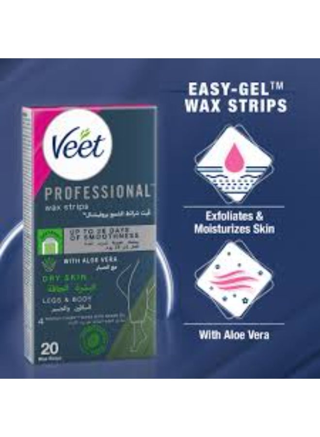 Veet Wax Strips For  DRY Skin 20 pcs