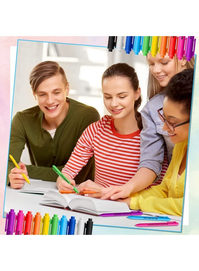 Epakh 50 Pcs Ballpoint Pens Funny Pens Colorful Pens Complaining Quotes Pen Funny Gag Gift, Inspirational Negative Black Ink Pens for Office(Complaining,Classic Color) - Image 4
