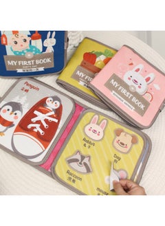 Generic Baby Cloth Book Can Be Chewed And Torn, Early Education Quiet Book Baby Velcro Tear-free 1 Educational Soothing Toy-Color: Quiet Cloth Book (5 Pages And 10 Sides Doll With BB Device) 117g  - Image 4
