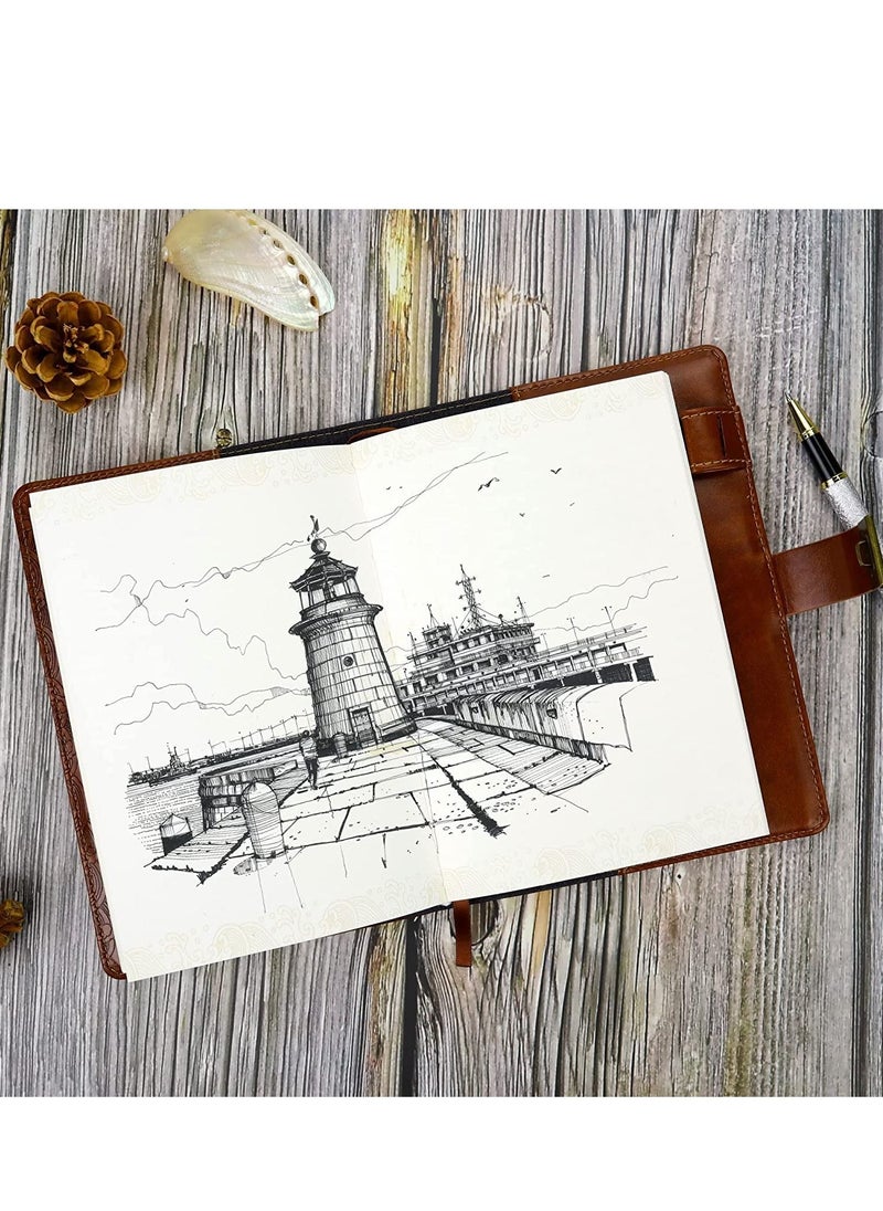Generic - Password Notebook Business Premium Leather Diary Notebook with Coded Lock Gift - Image 1