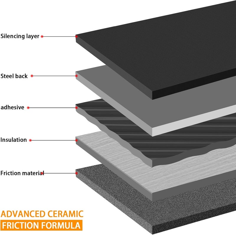 HYFTJYZ Ceramic Front Brake Pads Set for Chevrolet, Buick, and Cadillac Models - Image 3