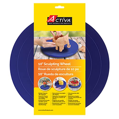 Activa Sculpting Wheel, 10-in Diameter | Useful For Clay, Flower Arranging, Cake Decorating & More - Image 1