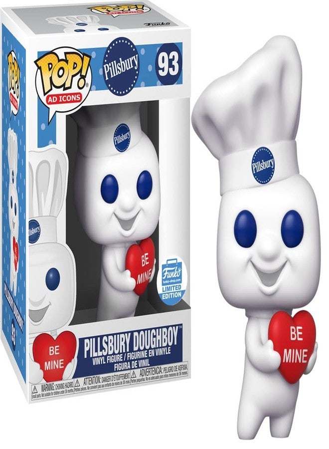 Funko POP! Ad Icons: Pillsbury Doughboy with Heart #93 Exclusive Bundled with Free PET Compatible .5mm Extra Rigged Protector
