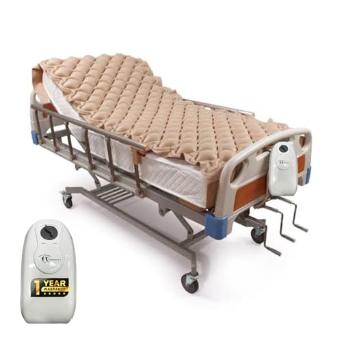 Caresome Air Mattress Therapy for Bed Sores Anti-Decubitus|Bubble Mattress| Anti-Bedsore Air Mattress with Compressor Inflatable Air Bed (Cream) - Image 1