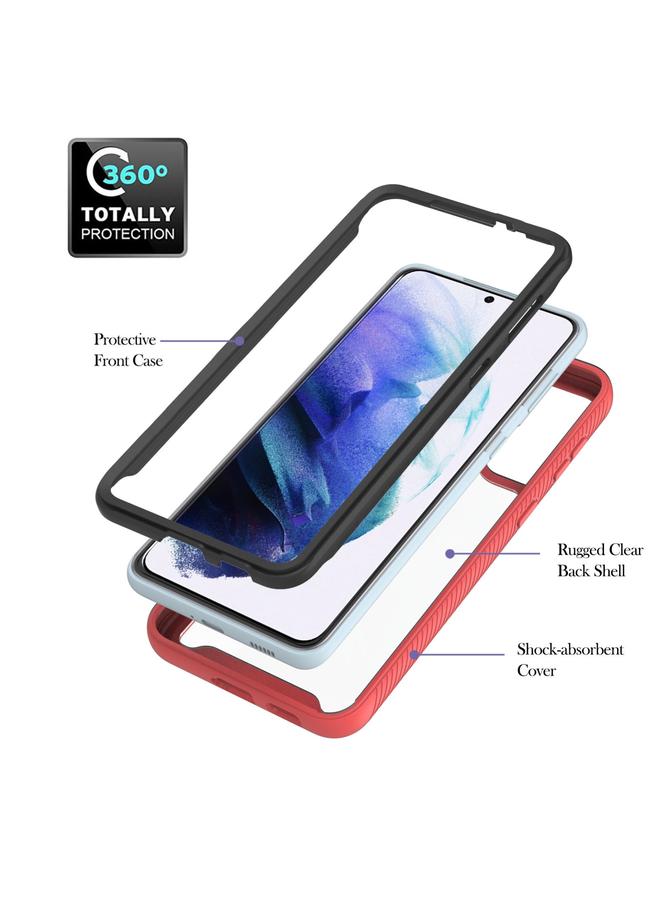 S-TOP Case For Samsung Galaxy S21+ 5G Starry Sky Solid Color Series Shockproof PC + TPU Protective Case with Ring Holder & Magnetic Function - Image 3