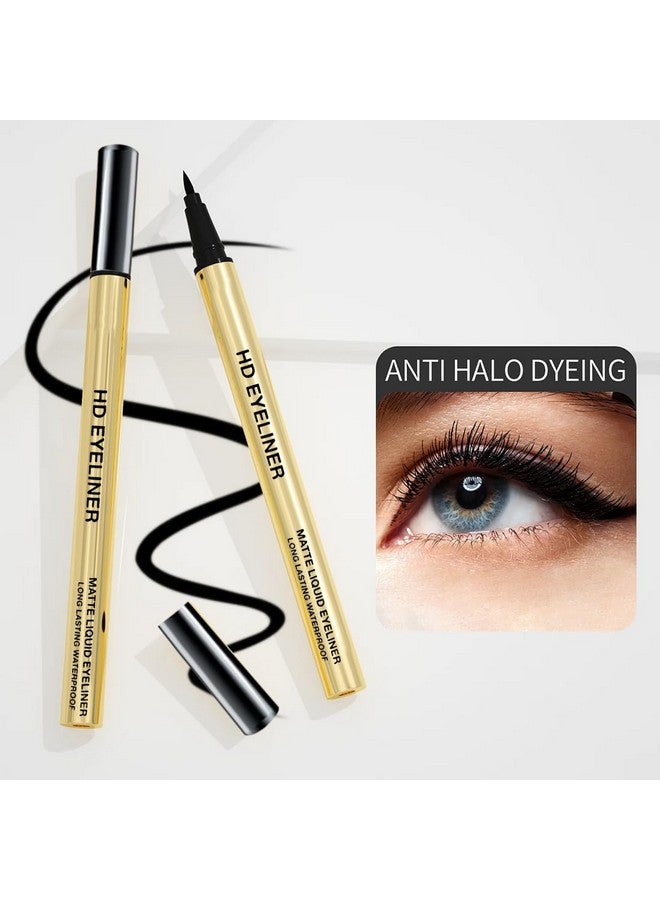 adbeni Hd Black Eyeliner 1.5Gm | Smudge-Proof Lines | Professional Quality Liquid Eyeliner Pen With Intense Pigmentation | Water-Resistant, Long-Lasting Formula, Matte Finish - Image 2