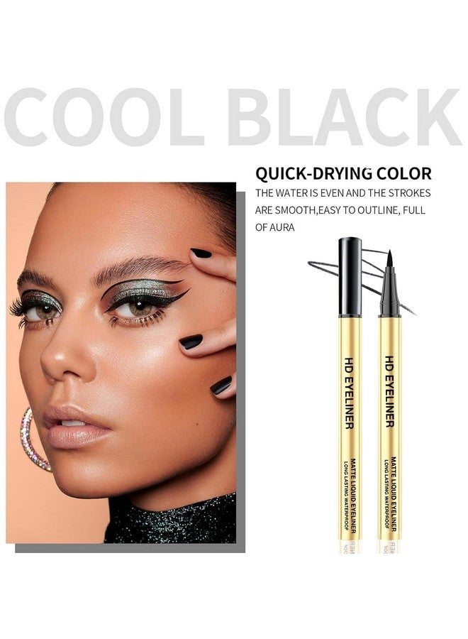 adbeni Hd Black Eyeliner 1.5Gm | Smudge-Proof Lines | Professional Quality Liquid Eyeliner Pen With Intense Pigmentation | Water-Resistant, Long-Lasting Formula, Matte Finish - Image 4