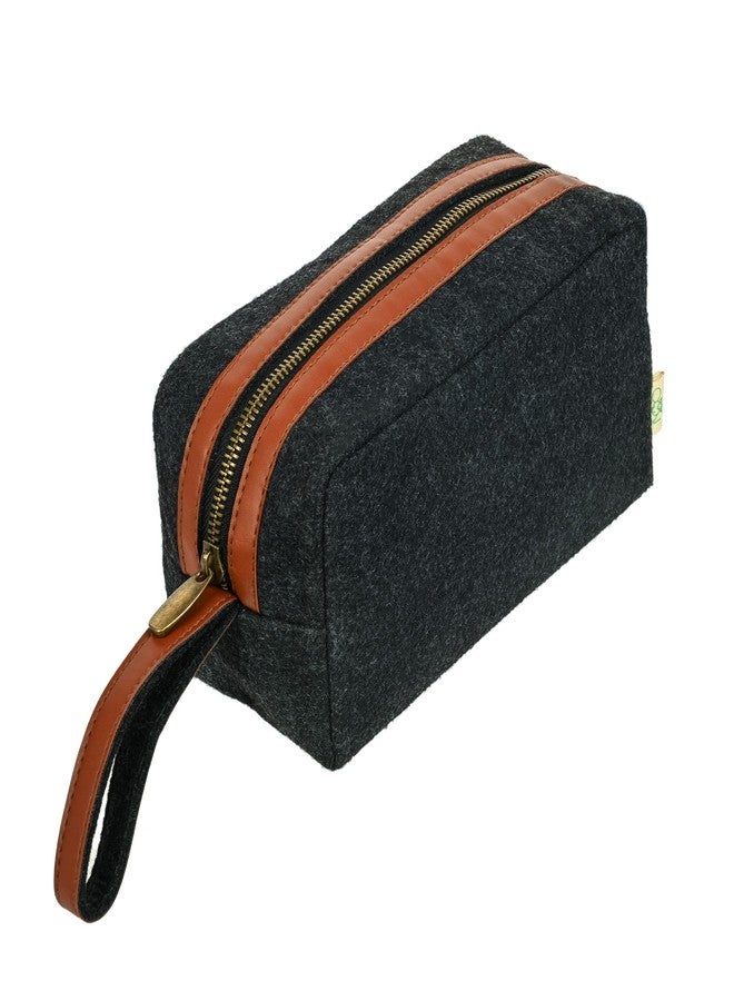 OON The Day to Day Choice Gift Hamper for Diwali Festival Unisex Eco-Felt & Vegan Leather Products - Combo Pack of 3(Pouch,Sling Bag,Card Holder) Black - Image 5