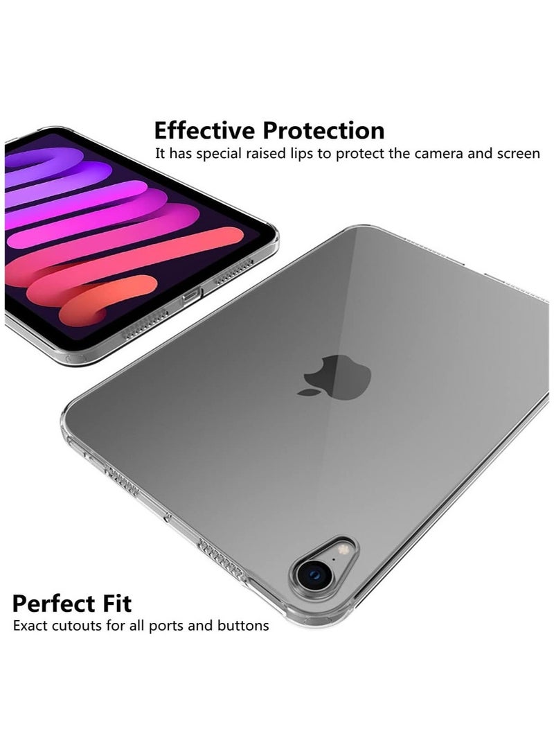 إلترازون Case, Ultra-Thin Transparent Soft TPU Back Cover Flexible Protective Skin Case for 8.3" iPad Mini 2021 6th Generation (Clear) - Image 5