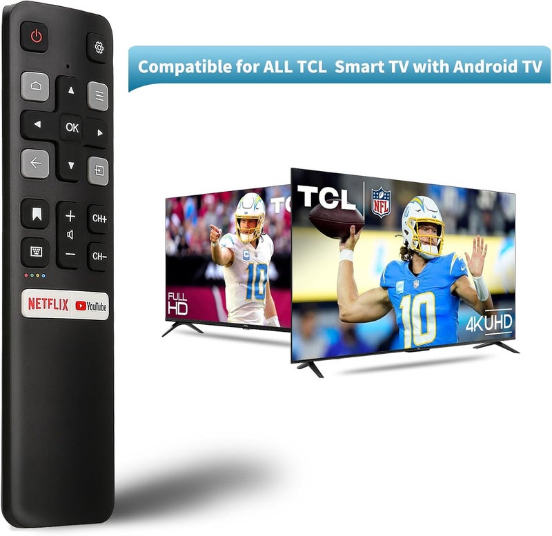 LOUTOC Replacement Remote Control Only for All TCL TV, Compatible for All TCL Android 4K UHD Smart TV(Without Voice Command) - Image 2