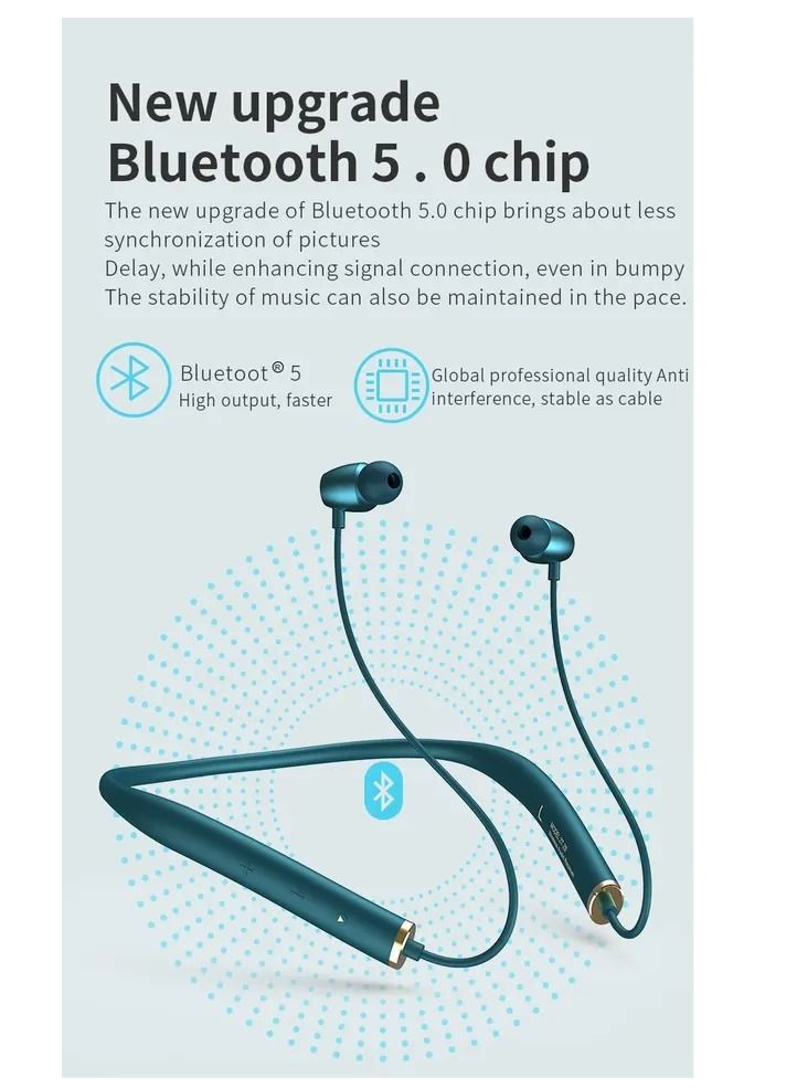 Sanag Z6S BT Neckband Headphones Sport Earphone Bt Neckband Headphones Sport Earphone Wireless Mic - Image 4