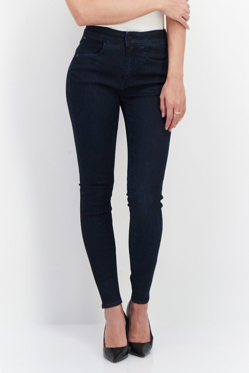 G-Star RAW Women High Super Skinny Stretchable Jeans, Navy - Image 1