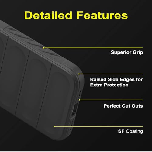 Casotec Back Cover for CMF by Nothing Phone 2 Pro 5G | Full Camera Protection | Liquid Silicon Case | Flexible Bumper Case for CMF by Nothing Phone 2 Pro 5G (Black) - Image 3