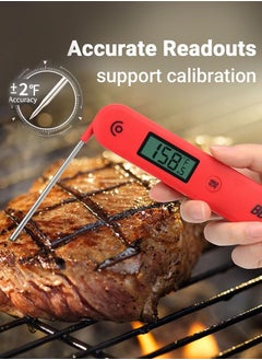INKBIRD Digital Instant Read Meat Thermometer BG-HHIC Food Thermometer Fast & Accurate, Foldable Probe, Magnet for Easy Storage, Large Backlit Screen, Perfect for Kitchen Cooking, BBQ, Candy, and Snack Making  - Image 4