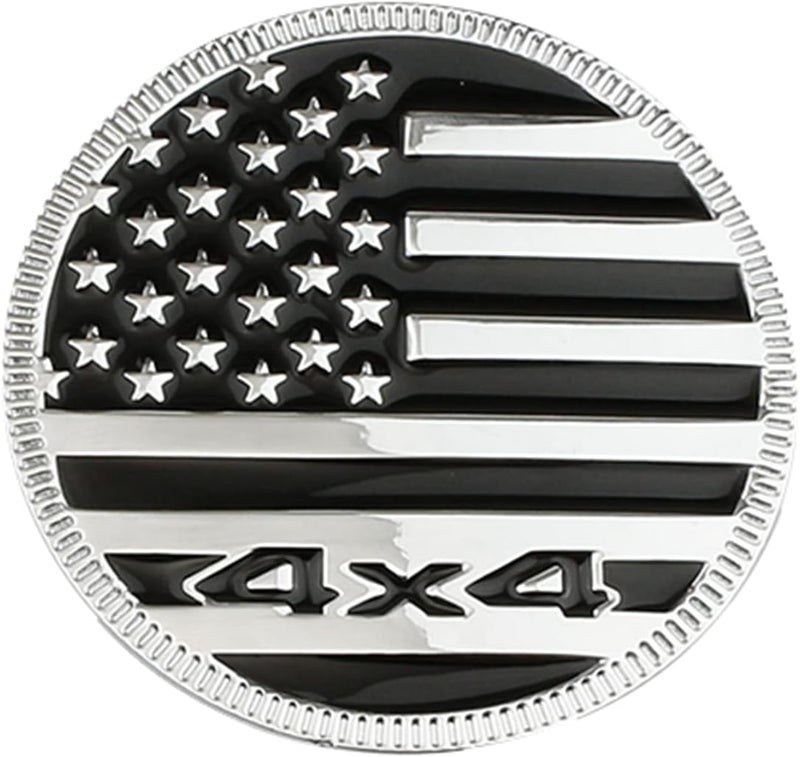 HHLOU USA Flag Style 4×4 Lettering Emblem Car Metal Badge for Jeep Wrangler and Cherokee - Image 1