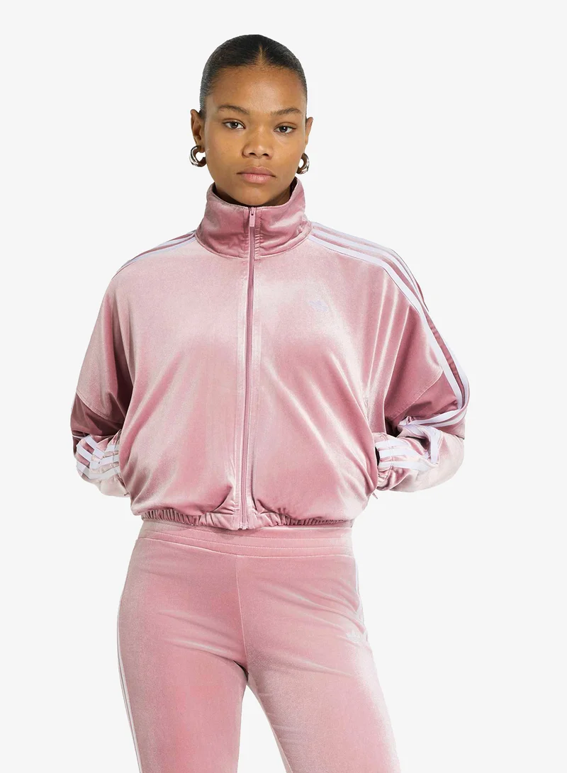 Adidas Originals Track Top With Ruched And Bow