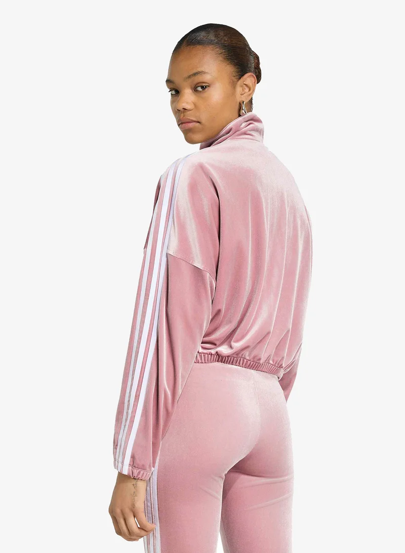 Adidas Originals Track Top With Ruched And Bow