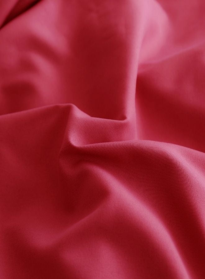 LUNA Home Premium 6 Pieces King Size Duvet Cover With Velvet Decor Red - Image 5