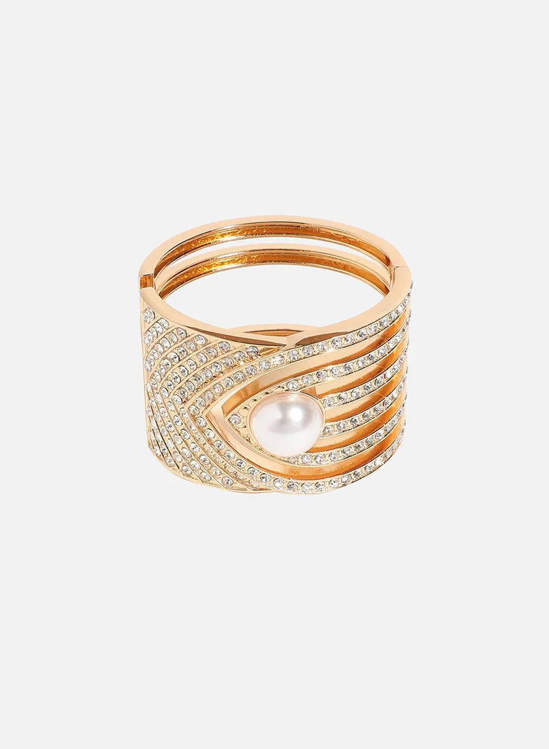 سوهي سوار رأس السهم مزين - ذهبي