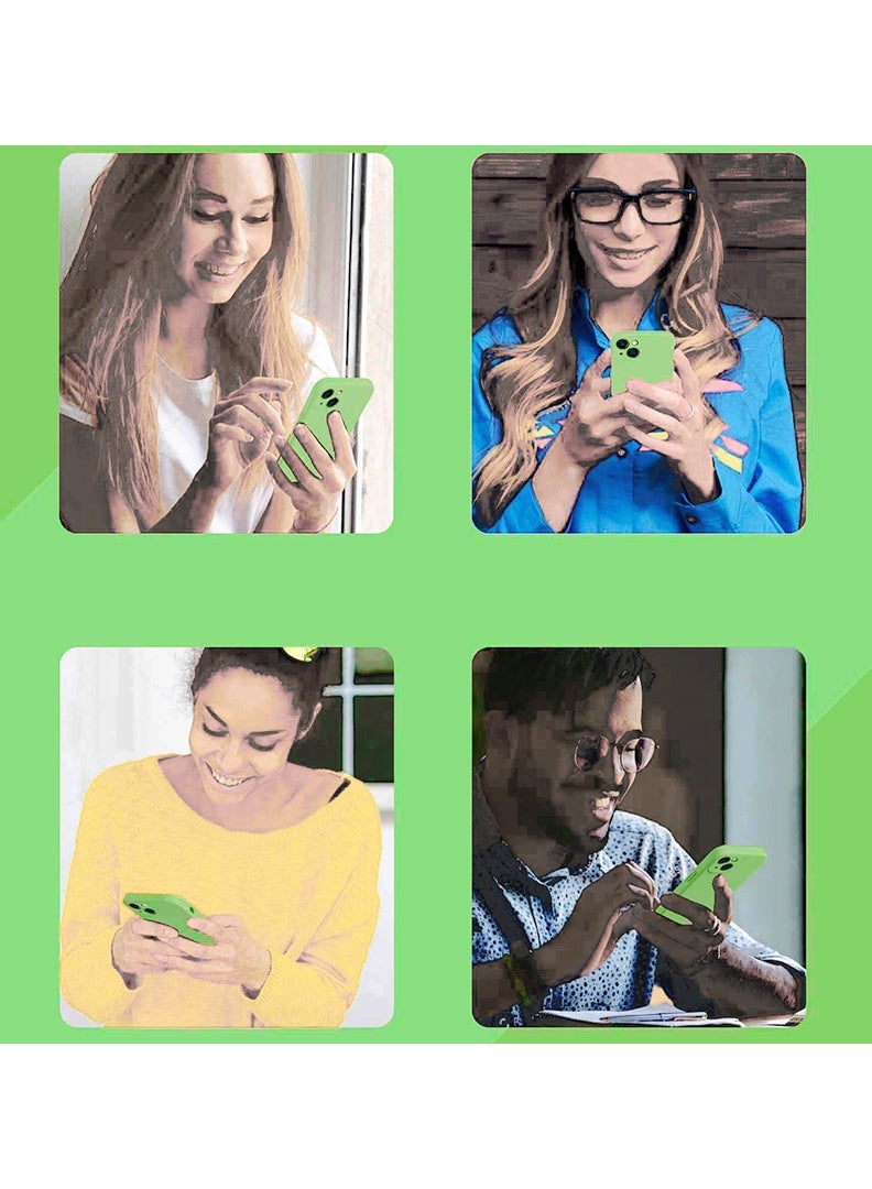 Case Up Compatible with iPhone 13 6.1 Inch Case, Premium Liquid Silicone [Camera Protection] [Soft Anti-Scratch Microfiber Lining] Shockproof Protective Slim Phone Cover for iPhone 13, Green - Image 5