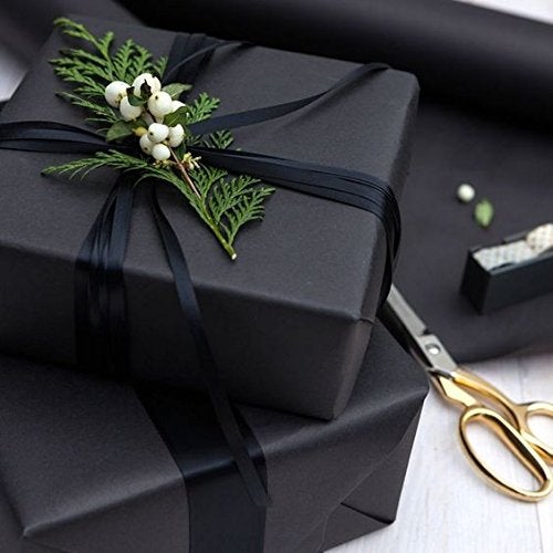 RUSPEPA Black Kraft Paper Roll - 24 inches x 100 feet - Recyclable Paper Perfect for for Crafts, Art, Wrapping, Packing, Postal, Shipping, Dunnage & Parcel - Image 5
