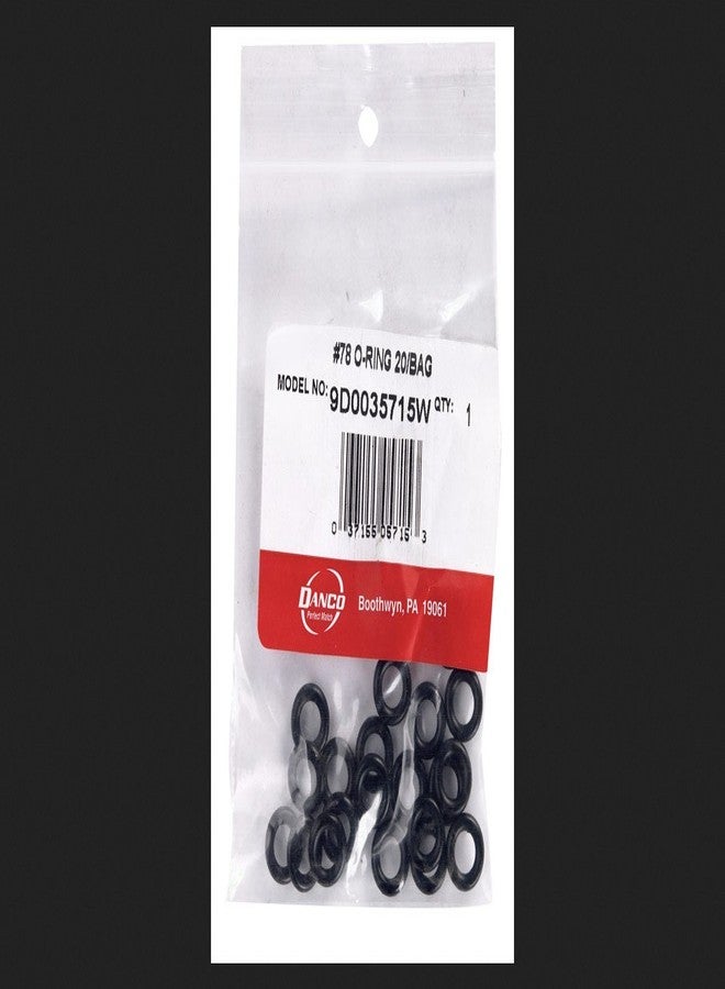 Danco O-Ring 1/4 " Id. X 7/16 " Od. X 3/32 " Wall Nitrile Butadiene Rubber Polybag