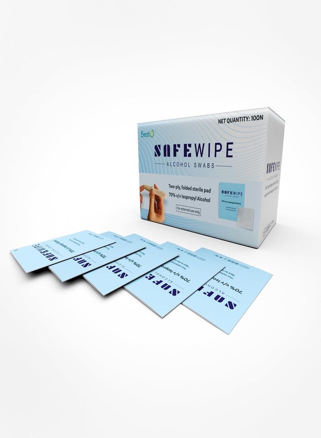 BeatO Safewipe Alcohol Swabs | Eliminate Harmful Bacteria, Viruses & Germs | Alcohol Swabs for Injection | Medical Use, Pre-Injection Skin Cleansing & First Aid | Pack of 100 - Image 5