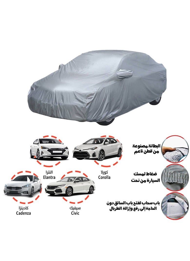 Mobco Tarbal covers and protects the car and protects it from scratches Corolla + Elantra + Civic + Cadenza  - Image 3