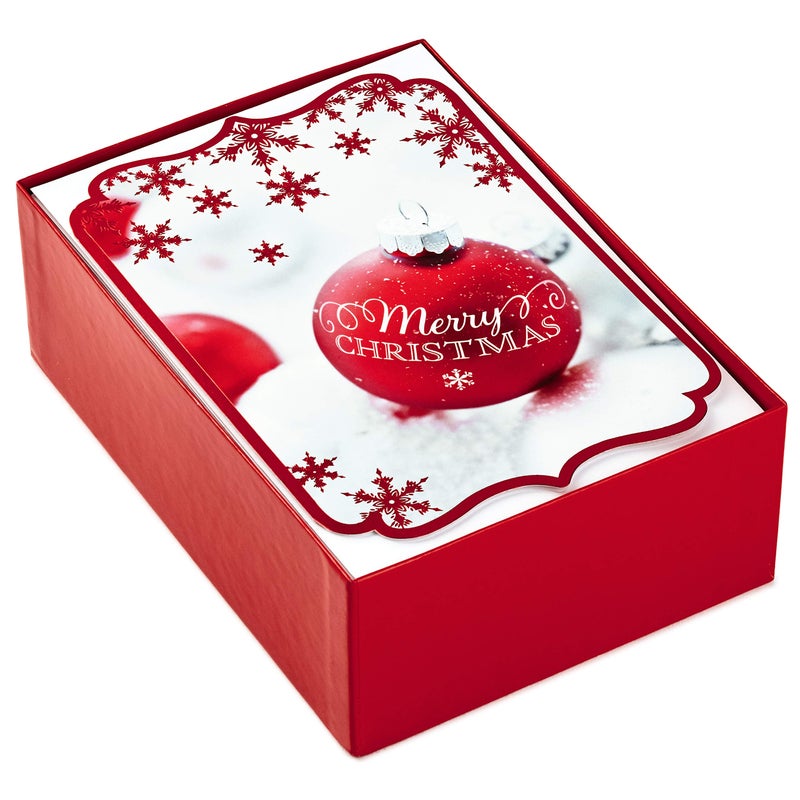 Hallmark Christmas Boxed Card Assortment, Ornament and Stocking (40 Cards with Envelopes and Gold Seals) (1XPX2806) - Image 3