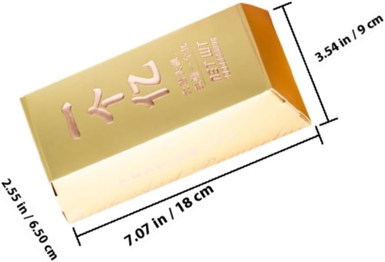 Ipetboom Gold Bar Shaped Boxes 5pcs Set, Paper Candy Holders and Biscuit Storage Containers, Empty Cookie Packaging Boxes for Party Favors and Themed Presents - Image 2