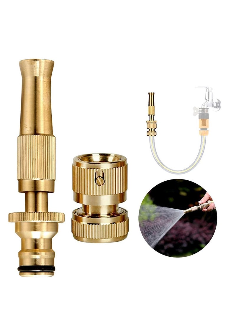 Generic - Tazlin Copper Water Spray Nozzle For Car Wash Booster Nozzle With Adjustable High Water Pressure Copper For Gardening Irrigation Tools And Water Pipe ×2000-From Rana Store - Image 1