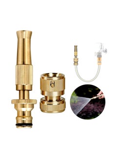 Tazlin Copper Water Spray Nozzle For Car Wash Booster Nozzle With Adjustable High Water Pressure Copper For Gardening Irrigation Tools And Water Pipe ×2000-From Rana Store