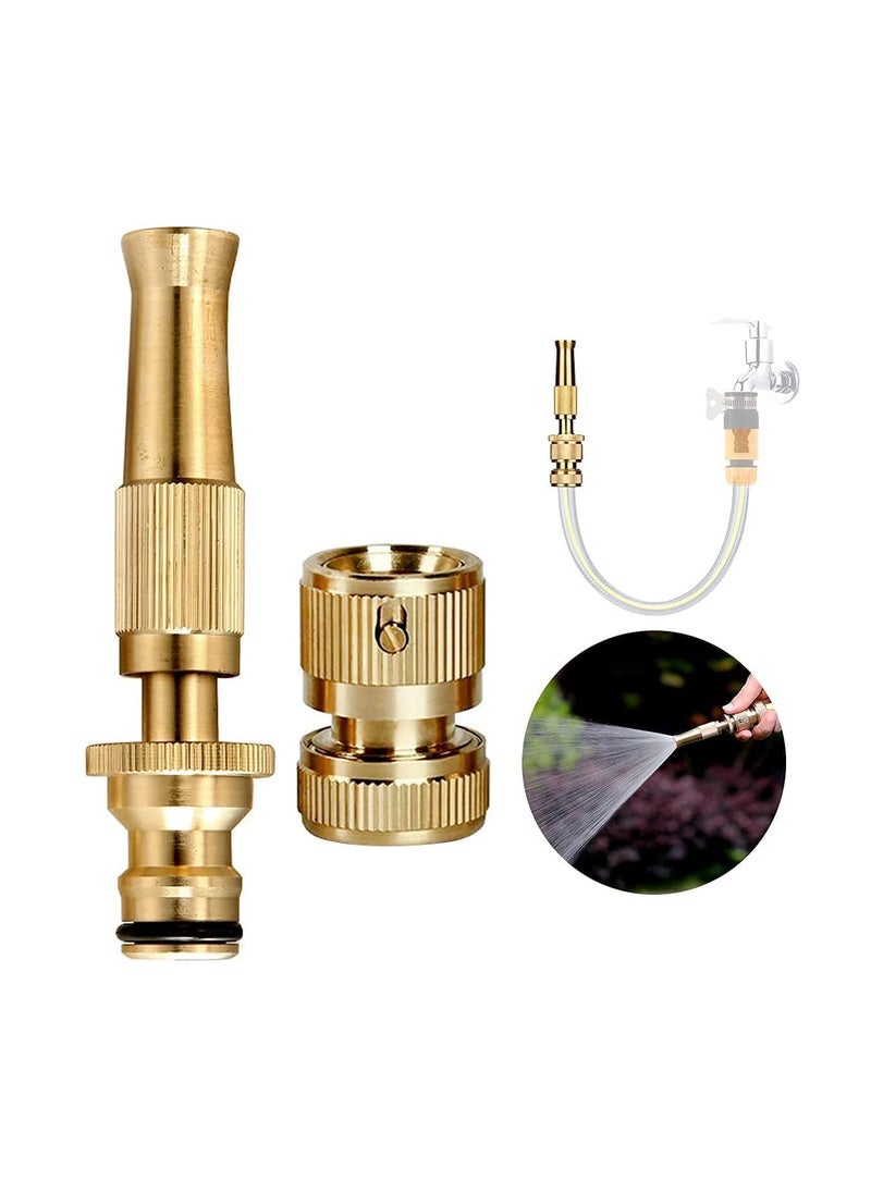 Generic - Tazlin Copper Water Spray Nozzle For Car Wash Booster Nozzle With Adjustable High Water Pressure Copper For Gardening Irrigation Tools And Water Pipe ×2000-From Rana Store - Image 1