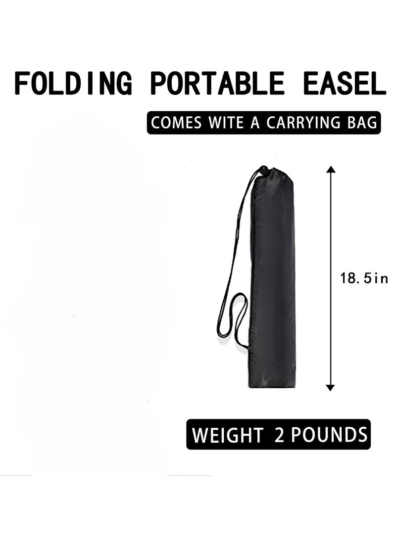 SYOSI - Easel Stand for Display Wedding Sign Poster 63 Inches Tall - with Bag Collapsible & Portable - Adjustable Height - Sturdy Metal Tripod - Non-Slip Rubber Bottom Ideal for Events Presentations - Image 1