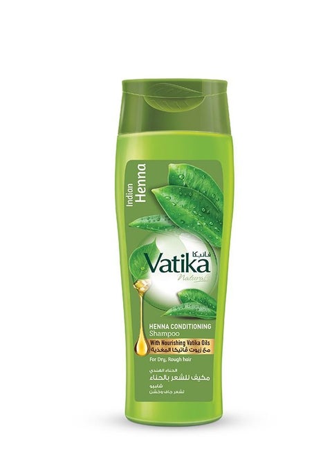 Vatika Naturals Indian Henna | Natural Conditioning Shampoo | Hair Strength For Dry, Rough Hair  - 200 ml