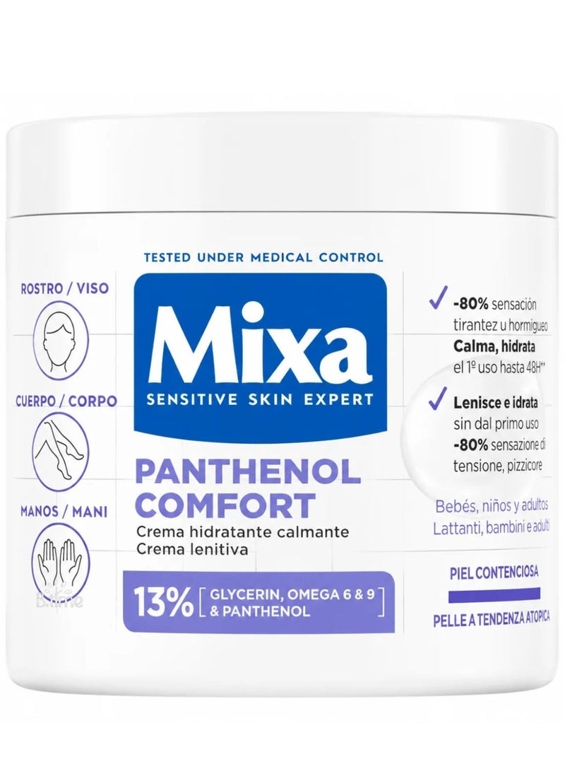 Mixa Urea Cica Repair+, 10% Urea & Amino Acid -400ml & Mixa Panthenol Comfort, 13% Glycerin, Omega 6 & 9 & Panthenol - 400ml & Mixa Niacinamide Bright - 9% Shea Butter, Niacinamide & Vitamin Cg  – 400ml Bundle - Image 3