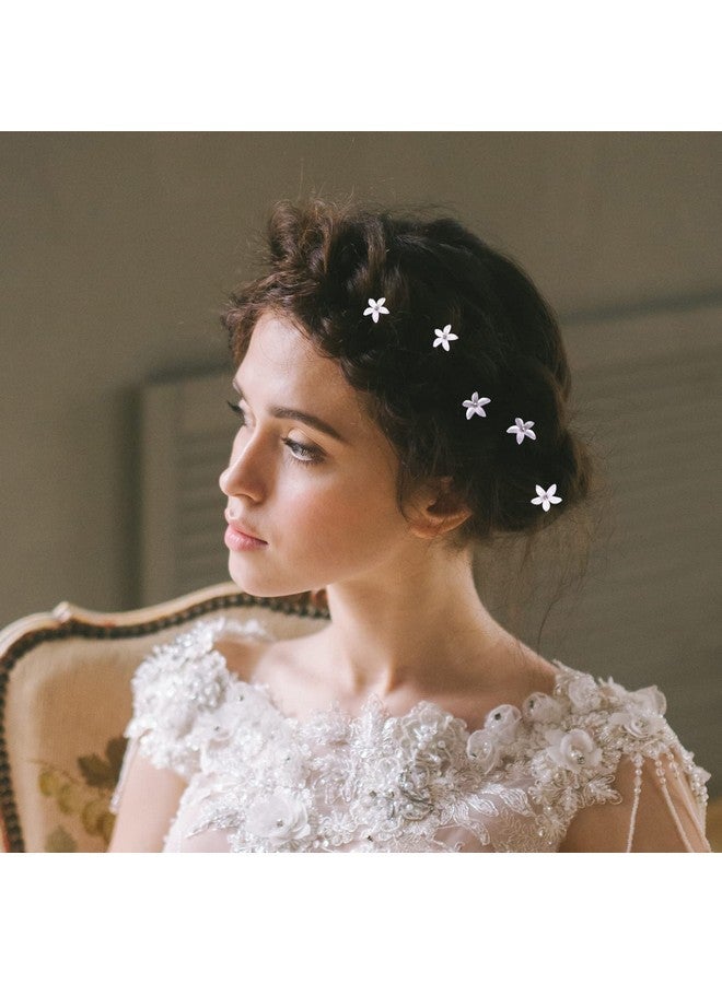 DonLeeving 30 PCS Bride Wedding Hair Pins Purple Flower Bridal Head Clip Crystal Rhinestone Hair Barrettes U-Shape Hair Clips Hair Accessories for Bridal Wedding Women - Image 5