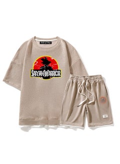 KUYING New Dragon Ball Short Sleeve Shorts Loose Two Piece Set  - Image 1