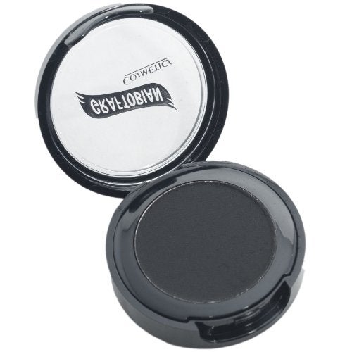 Graftobian Jet Black Cake Eyeliner  Smudge Proof Long Lasting Water Activated Pressed Powder Eyeliner for Bold Graphic Liner or Subtle Tightline Effect