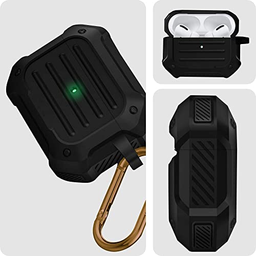 NEWTECHNO Tough Armour Cover Case Compatible with Airpods Pro 2 (2023/2022) / Airpods Pro 2nd Generation Case-Matte Black - Image 3